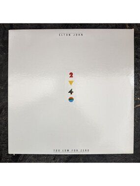 Elton John Too Low For Zero LP 1983 Canada Geffen XGHS-4006 VG+